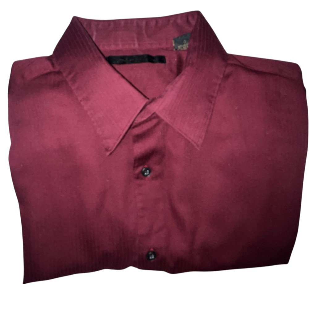 Axist Burgundy Casual Button Down Shirt